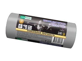 Мешки для мусора 240 л, ароматизированные, серые, в рулоне 10 шт., ПВД 40 мкм, 1500х1100 мм, СИЛАЧИ, sil240111101 в Боровичах Мешки для мусора 240 л, ароматизированные, серые, в рулоне 10 шт., ПВД 40 мкм, 1500х1100 мм, СИЛАЧИ, sil240111101 в Боровичах