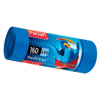 Мешки для мусора 160 л, с ушками, синие, в рулоне 10 шт., ПВД, 30 мкм, 1250х900 мм, PACLAN Multitop, 604064 в Боровичах Мешки для мусора 160 л, с ушками, синие, в рулоне 10 шт., ПВД, 30 мкм, 1250х900 мм, PACLAN Multitop, 604064 в Боровичах